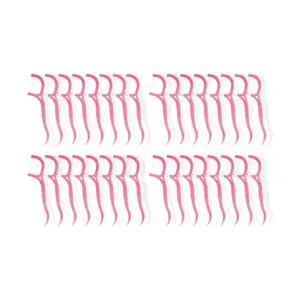 PLASTIC TOOTHPICK WITH FLOSS