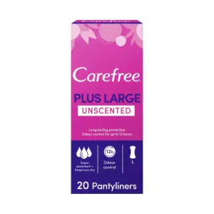 CARE FREE LARGE UNSCENTED 20PCS