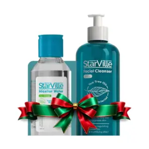 STARVILLE FACIAL CLEANSER GEL 400ML+STARVILLE MICELLAR WATER 200ML