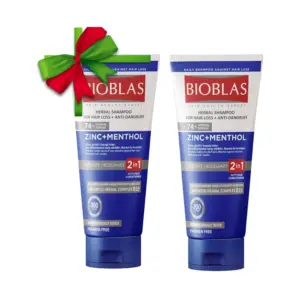 BIOBLAS SHAMPOO ANTI DANDRUFF ZINC+MENTHOL 200ML1+1OFF