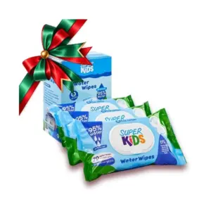 SUPER KIDS WATER WIPES 72PCS 2+1 FREE