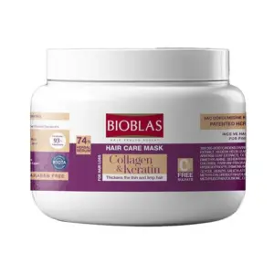 BIOBLAS COLLAGEN&KERATIN HAIR MASK 300ML