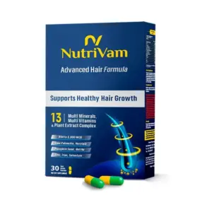 NUTRIVAM ADVANCED HAIR FORMULA 30CAP D3