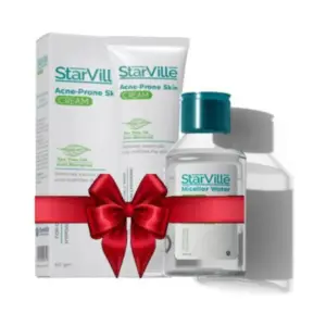 STARVILLE MICELLAR WATER 200ML+ACNE-PRONE SKIN CREAM 60GM