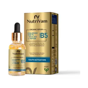 NUTRIVAM ORGANIC SERUM HYALURONIC ACID1% IN GOLD PEPTIDE 30ML