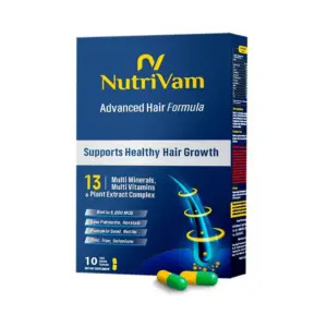 NUTRIVAM ADVANCED HAIR FORMULA 10CAP D3