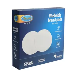 TRUE GOLD WASHABLE BREAST PADS 6PADS