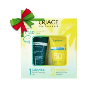 URIAGE HYSEAC CLEANSING GEL 50ML+BARIESUN MATIFYING FLUID SPF+50 50ML OFF