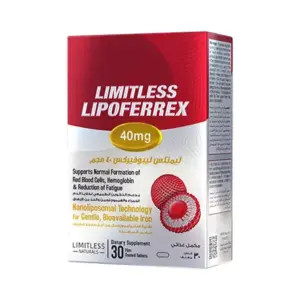 LIMITLESS LIPOFERREX 40 MG 30 TAB