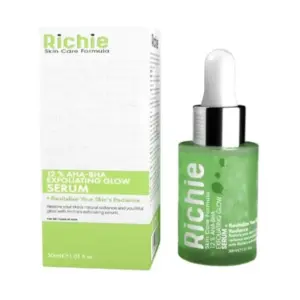 RICHIE 12% AHA-BHA EXFOLIATING GLOW SERUM 30ML