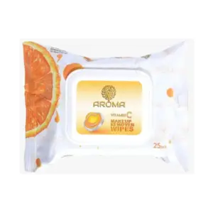 AROMA VITAMIN C MAKEUP REMOVER WIPES 25P.