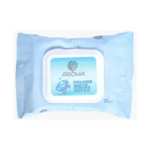 AROMA COLLAGEN MAKEUP REMOVER WIPES 25P.
