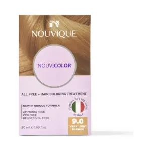 NOUVICOLOR HAIR COLORING CREAM 9.0 VERY LIGHT BLONDE 50ML