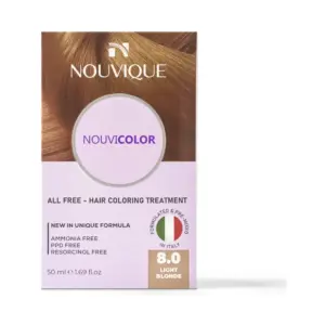 NOUVICOLOR HAIR COLORING CREAM 8 LIGHT BLONDE 50ML