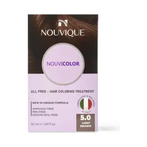 NOUVICOLOR HAIR COLORING CREAM 5.0 LIGHT BROWN 50ML