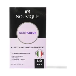 NOUVICOLOR HAIR COLORING CREAM 1.0 BLACK 50ML