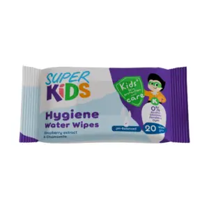 SUPER KIDS HYGIENE WATER WIPES 20PCS