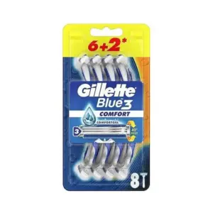 GILLETTE BLUE3 COMFORT 6+2PCS