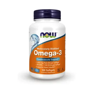 NOW OMEGA-3 1000MG FISH OIL 100 SOFTGELS