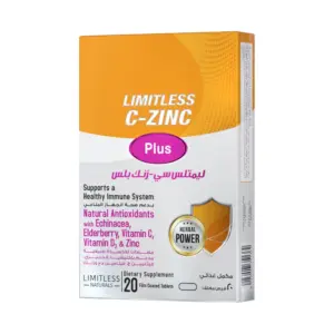 LIMITLESS C ZINC PLUS 20TAB