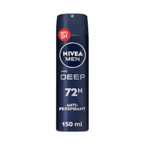 NIVEA SPRAY M 150ML OFFER DEEP BLACK CARBON20%