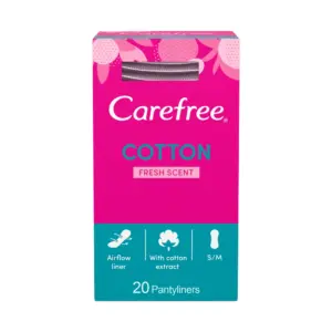 CARE FREE COTTON  FRESH SCENT 20PCS