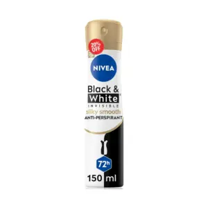 NIVEA SPRAY W 150ML OFFER BLACK&WHITE GOLD 20%