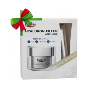 EUCERIN ANTI-AGE HYALURON FILLER NIGHT CREAM 50ML+EYE SPF15 15ML