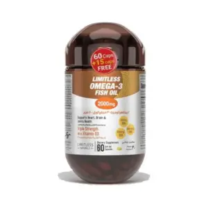 LIMITLESS OMEGA-3 2000MG 60CAP+15CAP FREE