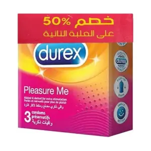 DUREX PLEASUR ME 3PCS 1+1 50%OFF
