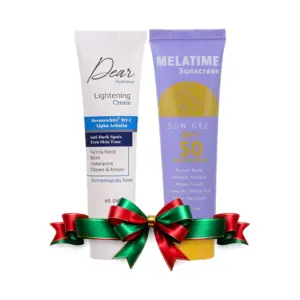 MELATIME SUNSCREEN GEL SPF50 60ML+DEAR LIGHTENING CREAM OFFER