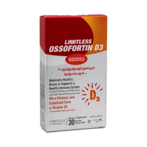 LIMITLESS OSSOFORTIN D3 5000IU 30TAB