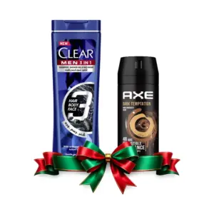 AXE SPRAY DARK TEMP 150ML +CLEAR SHAMPO 90ML OFFER
