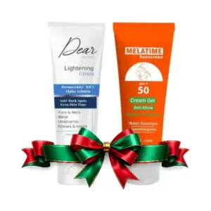 MELATIME SUNSCREEN GEL CREAM SPF50 120ML+DEAR LIGHTENING CREAM 60ML OFFER