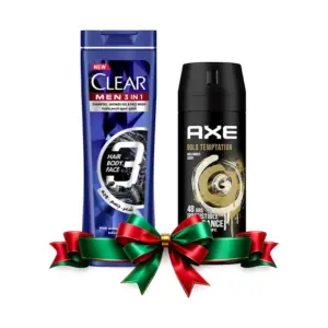 AXE SPRAY GOLD TEMPTATION 150ML +CLEAR SHAMPO 90ML OFFER