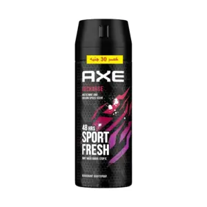 AXE SPRAY RECHARGE SPORT 150ML OFF30