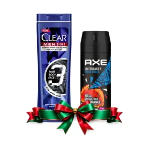 AXE SPRAY SKATEBOARD150ML +CLEAR SHAMPO 90ML OFFER