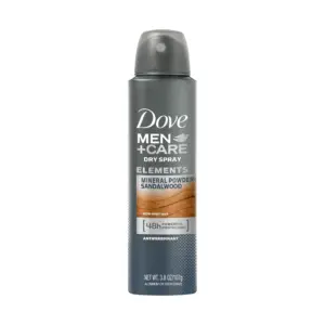 DOVE SPRAY MEN MINERAL POWDER SANDAL WOOD 250ML
